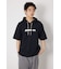 &ロゴフードTシャツ