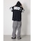 &ロゴフードTシャツ