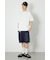 【UNISEX】クレヨンタッチ同色発泡プリントTシャツ