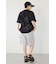 【UNISEX】クレヨンタッチ同色発泡プリントTシャツ