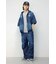 シャンブレーハーフスリーブZIPパーカー