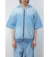 シャンブレーハーフスリーブZIPパーカー