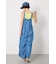 Thickness DENIMギャザーサロペット