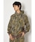 (UNISEX)SHARE パターンスタンドネックジップパーカー