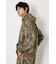 (UNISEX)SHARE パターンスタンドネックジップパーカー