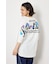 フラワースクリプトロゴ5分袖Tシャツ