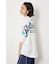 フラワースクリプトロゴ5分袖Tシャツ