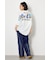 フラワースクリプトロゴ5分袖Tシャツ