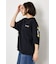 フラワースクリプトロゴ5分袖Tシャツ
