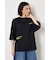 フラワースクリプトロゴ5分袖Tシャツ