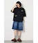 フラワースクリプトロゴ5分袖Tシャツ