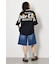 フラワースクリプトロゴ5分袖Tシャツ