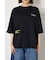 フラワースクリプトロゴ5分袖Tシャツ