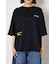 フラワースクリプトロゴ5分袖Tシャツ