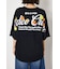 フラワースクリプトロゴ5分袖Tシャツ