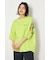 フラワースクリプトロゴ5分袖Tシャツ