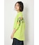 フラワースクリプトロゴ5分袖Tシャツ