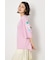 フラワースクリプトロゴ5分袖Tシャツ