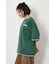 ヴィンテージライクステッチ5分袖Tシャツ