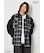 【UNISEX】(PEANUTS)チェック×デニムドッキングシャツ