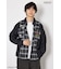 【UNISEX】(PEANUTS)チェック×デニムドッキングシャツ