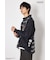【UNISEX】(PEANUTS)チェック×デニムドッキングシャツ