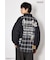 【UNISEX】(PEANUTS)チェック×デニムドッキングシャツ