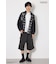 【UNISEX】(PEANUTS)チェック×デニムドッキングシャツ