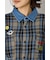 【UNISEX】(PEANUTS)チェック×デニムドッキングシャツ