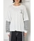 【UNISEX】(PEANUTS)フェイクレイヤードロングTシャツ