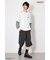 【UNISEX】(PEANUTS)フェイクレイヤードロングTシャツ