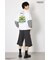【UNISEX】(PEANUTS)フェイクレイヤードロングTシャツ