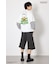【UNISEX】(PEANUTS)フェイクレイヤードロングTシャツ