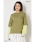 【UNISEX】(PEANUTS)フェイクレイヤードロングTシャツ