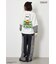 【UNISEX】(PEANUTS)スウェットドッキング リメイクデニム