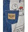 【UNISEX】(PEANUTS)スウェットドッキング リメイクデニム