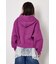 エンボス W-ZIP ショート パーカー