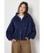 エンボス W-ZIP ショート パーカー