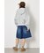 エンボス W-ZIP ショート パーカー