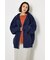 【UNISEX】エンボス W-ZIP ビッグ パーカー