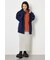 【UNISEX】エンボス W-ZIP ビッグ パーカー