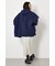 【UNISEX】エンボス W-ZIP ビッグ パーカー