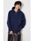 【UNISEX】エンボス W-ZIP ビッグ パーカー