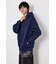 【UNISEX】エンボス W-ZIP ビッグ パーカー