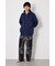 【UNISEX】エンボス W-ZIP ビッグ パーカー