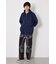 【UNISEX】エンボス W-ZIP ビッグ パーカー