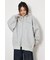 【UNISEX】エンボス W-ZIP ビッグ パーカー