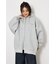 【UNISEX】エンボス W-ZIP ビッグ パーカー