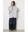 【UNISEX】エンボス W-ZIP ビッグ パーカー