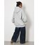 【UNISEX】エンボス W-ZIP ビッグ パーカー